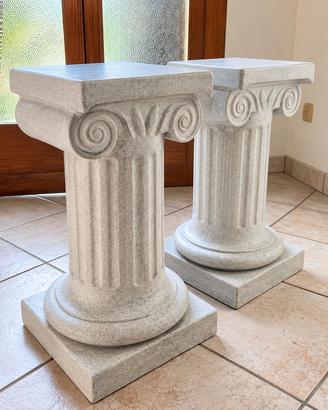 2 colonne decorative stile classico alte 52 cm