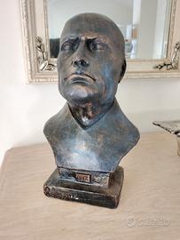 busto Benito Mussolini in bronzo