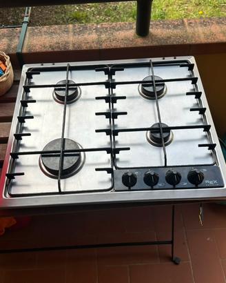 Piano cottura gas 4 fuochi Rex