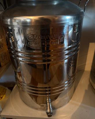 Fusto per olio acciaio inox 50 lt