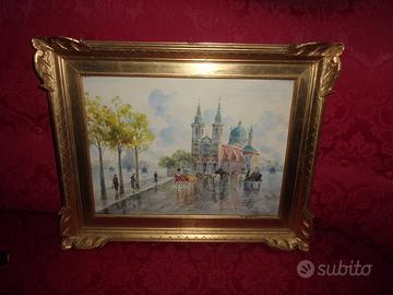 Raro acquerello del famoso pittore Alberto Rossi