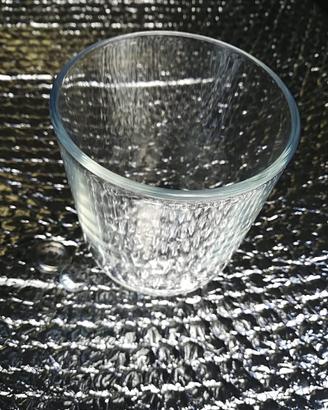 Set 12 bicchieri in vetro trasparente stile sempli