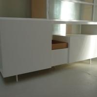 CREDENZA LACCATA BIANCO ARTIGIANALE