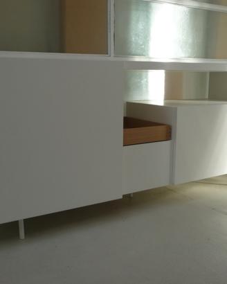 CREDENZA LACCATA BIANCO ARTIGIANALE