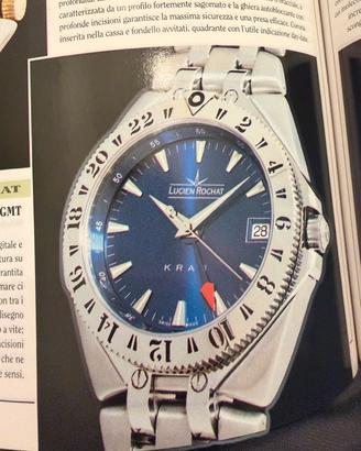 Lucien Rochat Krab GMT quadrante blu