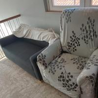 divano letto e poltrona elettrica