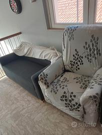divano letto e poltrona elettrica