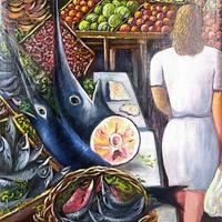 “La vucciria” Riproduzione Renato Guttuso