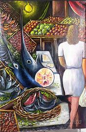 “La vucciria” Riproduzione Renato Guttuso