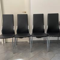 Set 4 sedie ecopelle