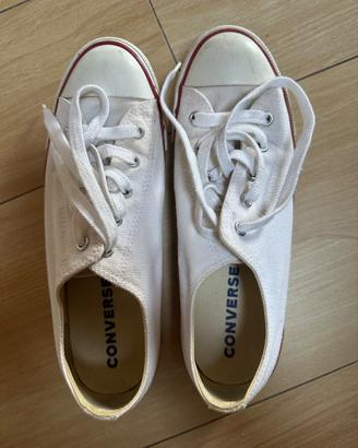 Converse AllStar basse bianche n.40