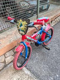 Bicicletta Bambino 16'' Spider-Man 4-8 anni 