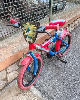 Bicicletta Bambino 16'' Spider-Man 4-8 anni 