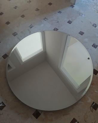 specchio rotondo senza cornice 