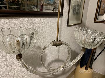 Lampadario vetro Murano anni 30/40