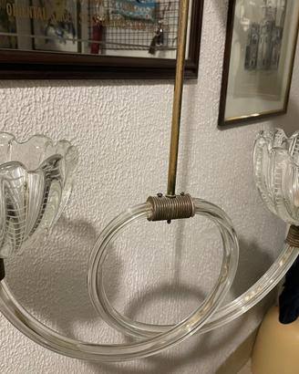 Lampadario vetro Murano anni 30/40