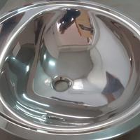 Lavello vasca tonda acciaio inox cm 54