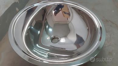 Lavello vasca tonda acciaio inox cm 54