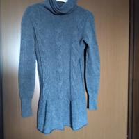 Maglione grigio longuette