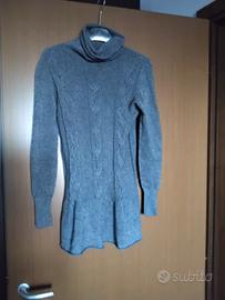 Maglione grigio longuette