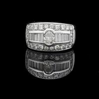 ANELLO GLEAM A FASCIA ORO 18KT BRILLANTI 1.68 CT