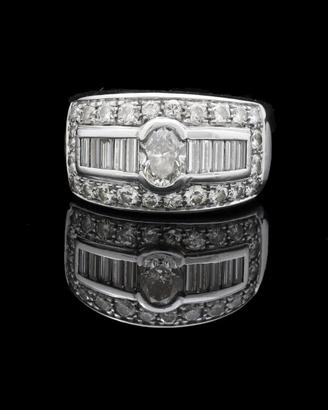 ANELLO GLEAM A FASCIA ORO 18KT BRILLANTI 1.68 CT