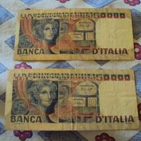 carta moneta lire 50000 volto di donna