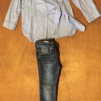 Completo bambina (camicia Zara+jeans Benetton)