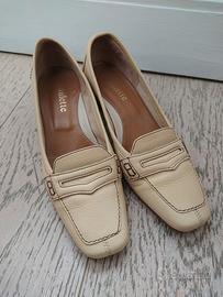 Mocassini beige donna