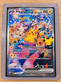 Pikachu ex 150/128 Pokémon 30th – Rara Holo ITA