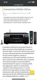 Denon avr 4810 Sintoamplificatore 11.3