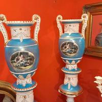 Coppia di Vasi Veneziani in porcellana da 70cm