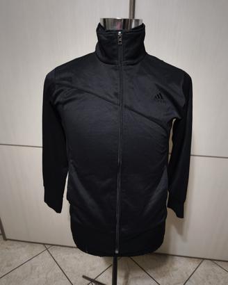 Felpa Adidas nera con zip