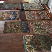 Antichi thangka tangka tanga tibetani e nepalesi