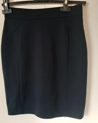 gonna elegante blu H&M a tubino tg. 38 it.