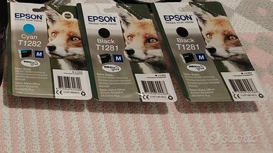 Cartucce Epson T1281 T1282 Nero e Ciano