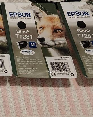 Cartucce Epson T1281 T1282 Nero e Ciano