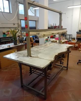 Banco orafo quattro posti in ferro