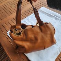 Borsa MK Michael Kors vera pelle color cognac