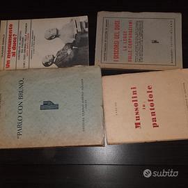 Libri fascismo Mussolini anni 30 - 40