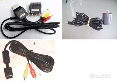 Cavo scart XBOX360 FatSlim PlayStation N64NINTENDO