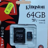 Scheda micro SD Kingston 64 GB