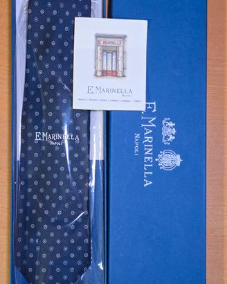 Cravatta E. Marinella blu NUOVA con scatola
