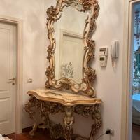 CONSOLE IN STILE VENEZIANO CON SPECCHIERA