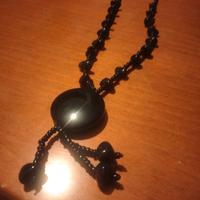 collana di perle colore nero 