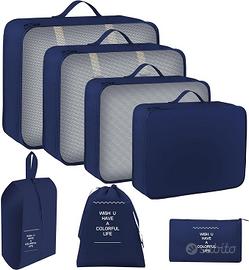 Organizer Valigia Waterproof 7 Pezzi Color Navy