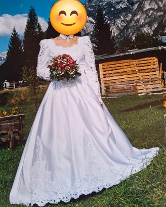 vestito da sposa in raso 