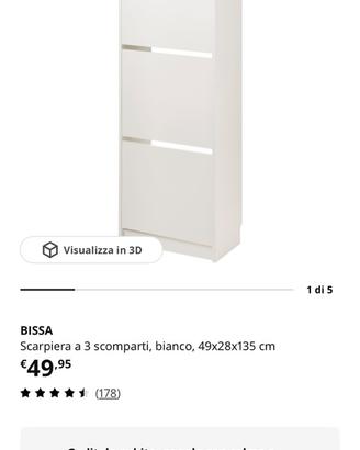 Scarpiera ikea bissa