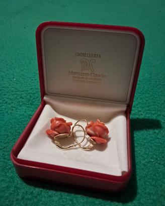 orecchini  corallo