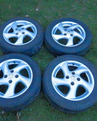 cerchi + gomme 195/55 R 15   -- Peugeot --